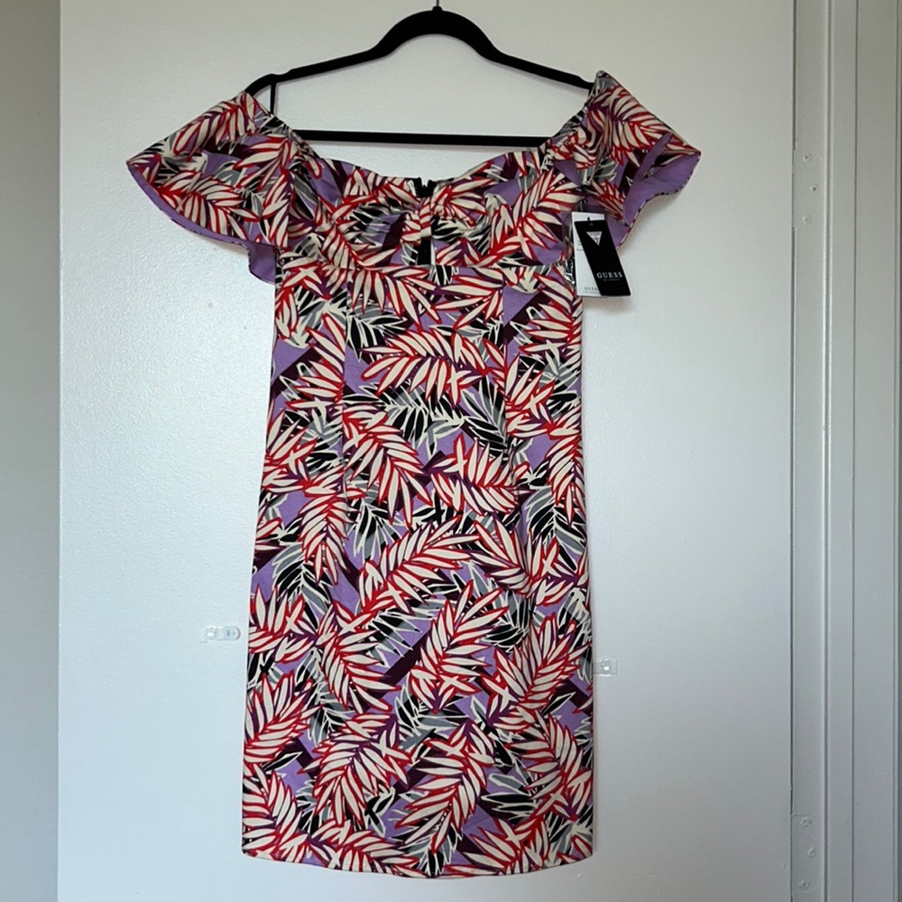 Brand new never worn GUESS vintage African Leaves combo Clara dress✨